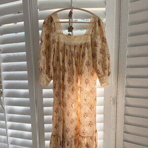 Dreamy Cottage Core Organic Cotton Dress - Christy Dawn